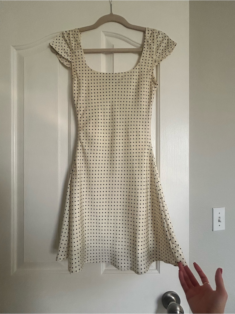 Princess Polly White Satin Polka Dot Slip Dress - Picture 5 of 6